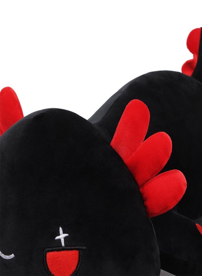MIAOHAHA Plush Axolotl Toy Plush Pillow Axolotl Stuffed Animal Toy Cute Plushies Kids Plush Toy Pillow(Black,50cm/19.6in) - Image 3